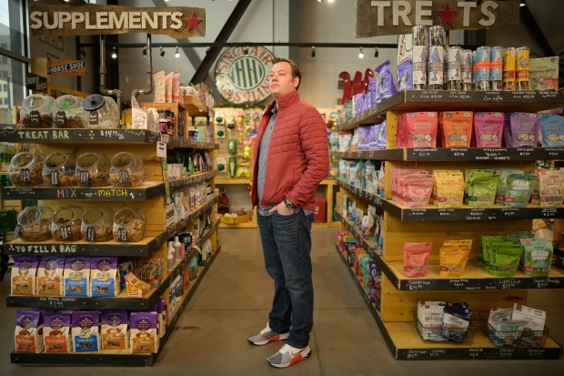 Owner Luke Johnson poses for a portrait at Luke & Company Fine Pet Supply & Outfitter in Denver on Wednesday, Nov. 12, 2025. (Photo by Hyoung Chang/The Denver Post)